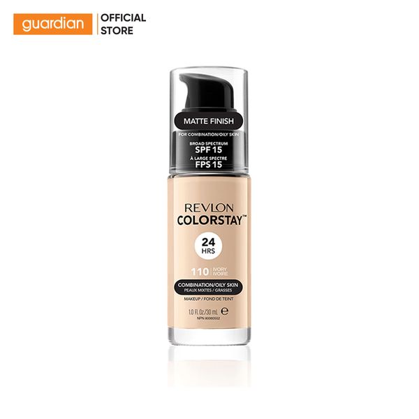 Kem Nền Revlon Colorstay 24H Spf15 #110 Ivory Trắng Ngà 30Ml