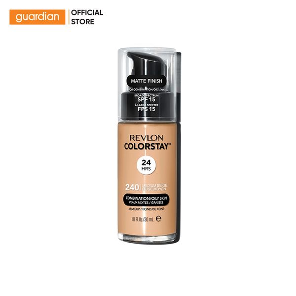 Kem Nền Che Khuyết Điểm Revlon Colorstay 24H Spf15 #240 Medium Beige 30Ml