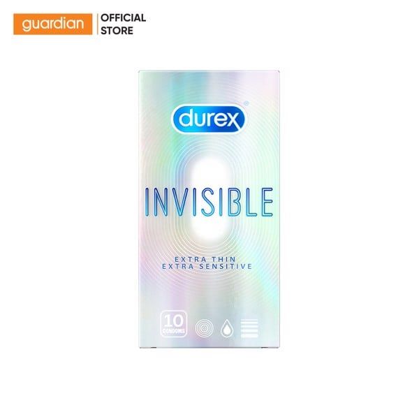 Bao Cao Su Durex Invisible Extra Thin Hộp 10 Cái