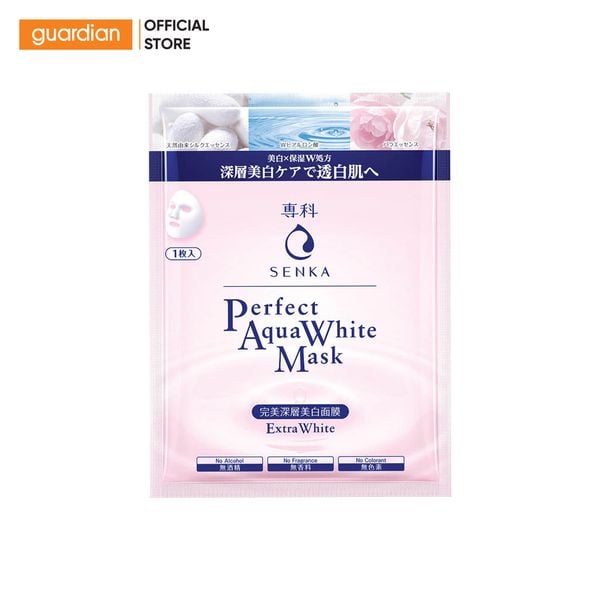 Mặt Nạ Giúp Dưỡng Sáng HồNg Da Senka Perfect Aqua White Mask Extra White 25Ml