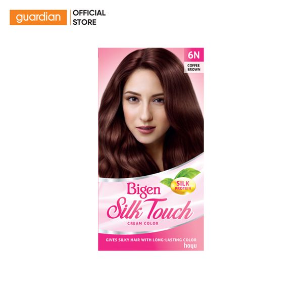 Kem Nhuộm Tóc Bigen Silk Touch 6N Màu Nâu Cà Phê 80gr