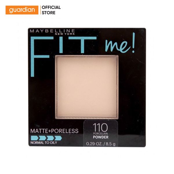 Phấn Mịn Lì Tự Nhiên Tông 110 Fit Me Matte + Poreless Maybelline 9Gr