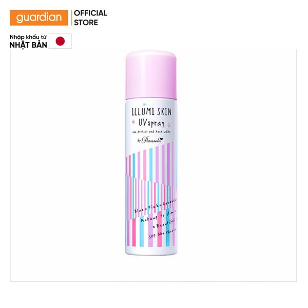  Xịt Chống Nắng Nâng Tông Naris Illumi Skin Uv Spray Spf50+ Pa++++ 80Gr 
