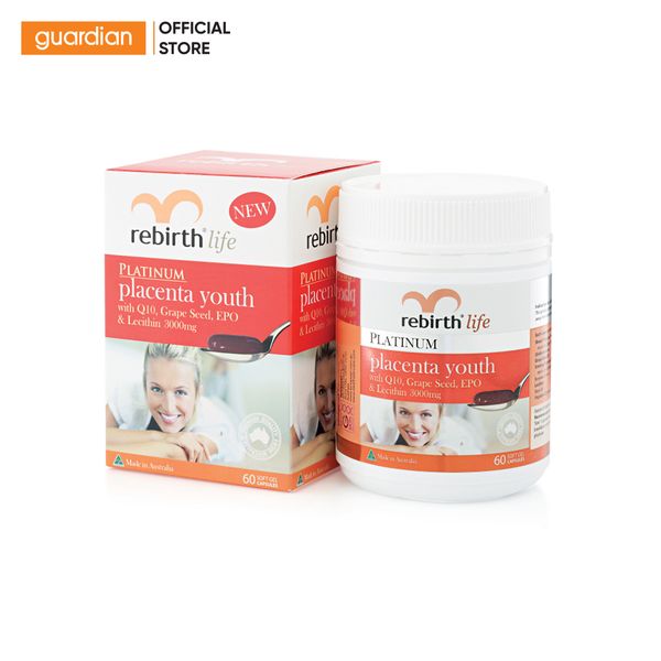 Viên Uống Nhau Thai Cừu Rebirth Giảm Thâm Nám Tàn Nhang 60 Viên