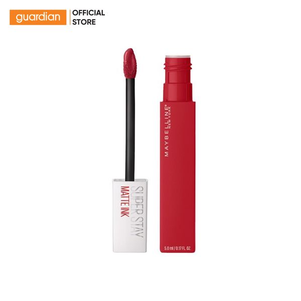 Son Kem Lì Maybelline Super Stay Matte Ink Lipstick (City Edition) 220 Ambitious Đỏ Tươi 5Ml