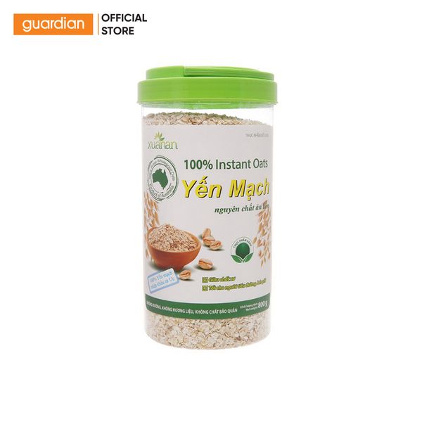 Yến Mạch Nguyên Chất Ăn Liền Xuân An Hộp 800Gr