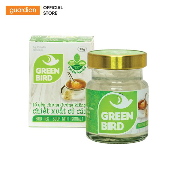 Nước Yến Chưng Đường Kiêng Green Bird 72Gr