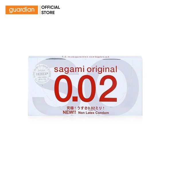 Bao Cao Su Original 0,02 Siêu Mỏng Sagami 2 Cái