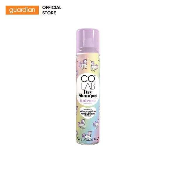 Dầu Gội Khô Hương Ngọt Mát Dịu Nhẹ Unicorn Colab 200Ml