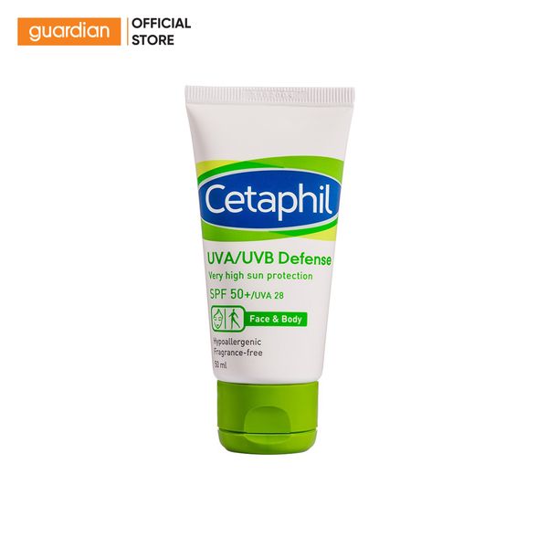 Kem Chống Nắng Cetaphil Sun Protection Uva/Uvb Defense SPF50+ 50Ml