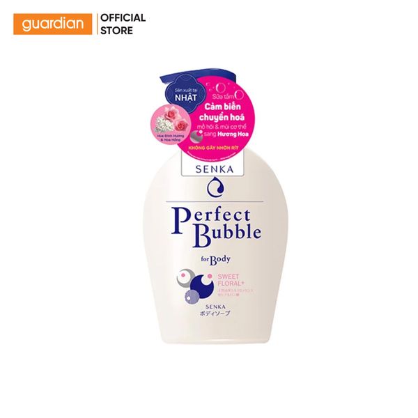 Sữa Tắm Tạo Bọt Senka Perfect Bubble Hương Hoa Dịu Ngọt 500Ml