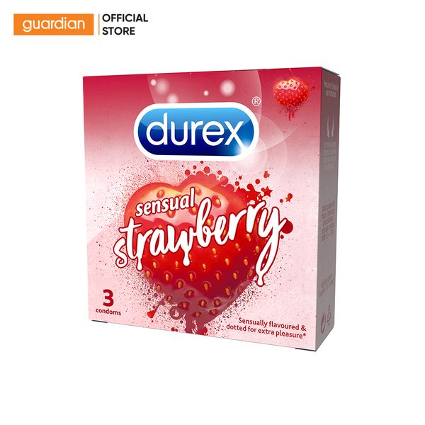 Bao Cao Su Durex Sensual Strawberry 3 Cái