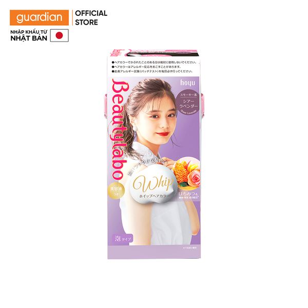 Kem Nhuộm Tóc Tạo Bọt Beautylabo Whip Hair Color Màu Tím Khói Lavender 125Ml