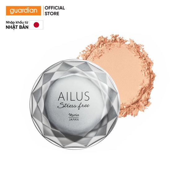 Phấn Phủ Hỗ Trợ Sáng Da Naris Ailus Stress Free Face Powder #03 Natural Beige 12Gr