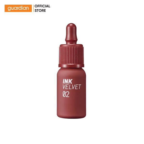 Son Kem Lì Peripera Ink Velvet Lip Tint #02 Celeb Deep Rose Màu Đỏ San Hô Và Hồng 4Gr