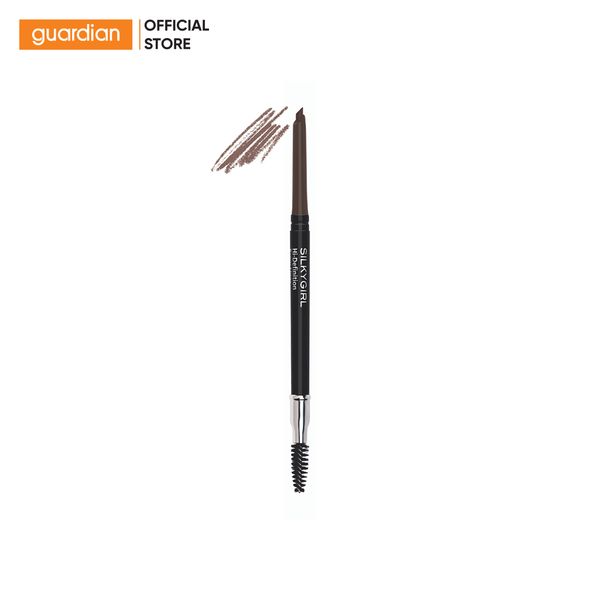 Chì Kẻ Mày Silkygirl 2 Đầu Hi-Definition Brow Liner 03 Ash Brown Nâu Tro 0,35Gr