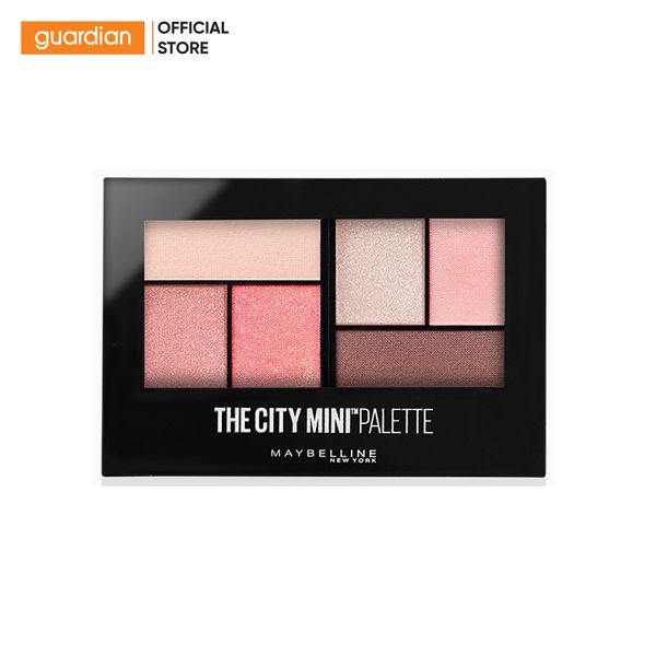 Bảng Phấn Mắt 6 Ô Maybelline The City Mini Palette #Downtown Sunrise Tông Hồng 6,1Gr