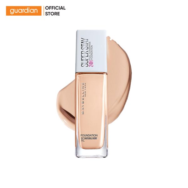 Kem Nền Lâu Trôi Maybelline Superstay Full Coverage Foundation #112 Natural Ivory Tông Da Sáng 30Ml