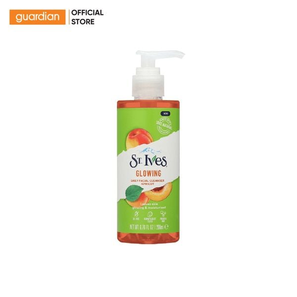 Sữa Rửa Mặt Dạng Gel Trái Mơ St. Ives 200Ml