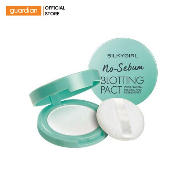Phấn Phủ Khoáng Dạng Nén Silkygirl No-Sebum Blotting Pact Kiềm Dầu 7G