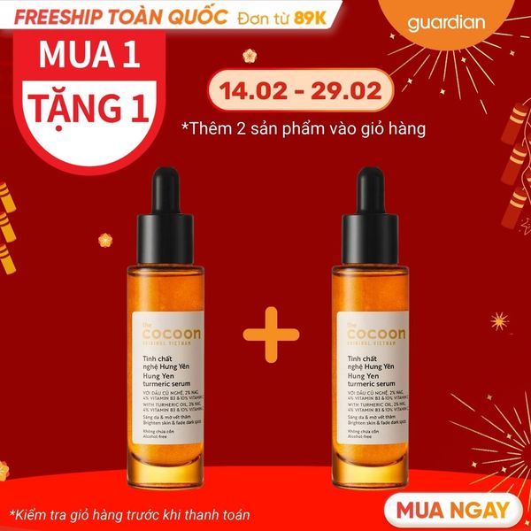 Tinh Chất Nghệ Hưng Yên Hỗ Trợ Sáng Da Và Mờ Vết Thâm Cocoon Turmeric Serum Brighten Skin And Fade Dark Spots 30Ml