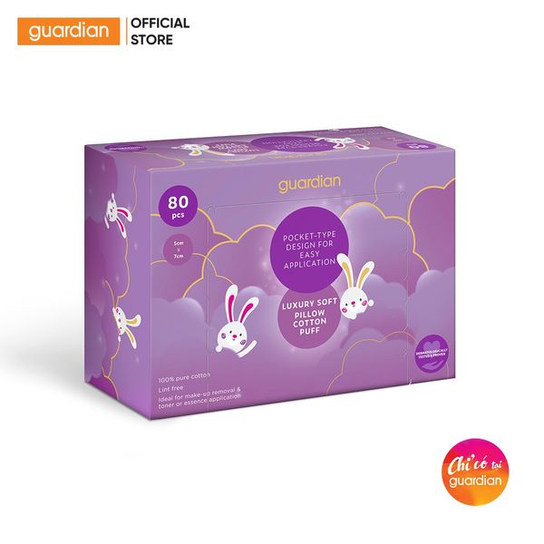 Bông Tẩy Trang Túi Gối Guardian 80 Miếng