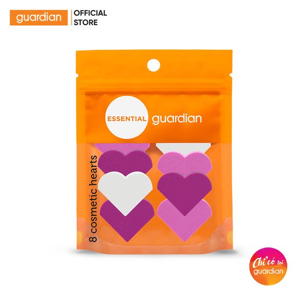 Bông Mút Trang Điểm Trái Tim Cosmetic Hearts Guardian 8 Cái