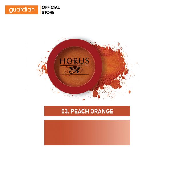 Phấn Má Hồng Horus Long - Lasting Blusher #03 Peach Orange Màu Cam Đào 4Gr