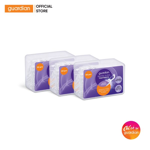 Tăm Chỉ Nha Khoa Siêu Mềm Guardian 50 Cây X 3