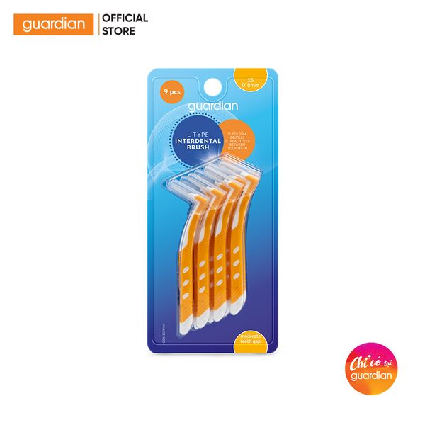 Bàn Chải Kẻ Răng Chữ L 0,8Mm Guardian 9 Cây