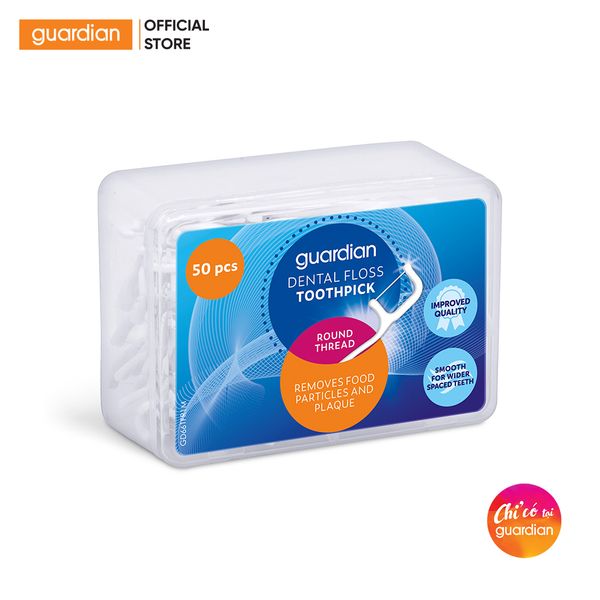 Tăm Chỉ Nha Khoa Tròn Guardian 50 Cây