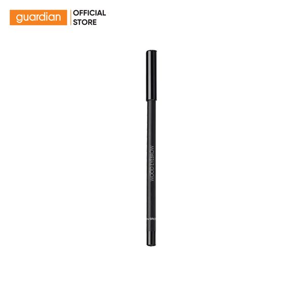 Bút Chì Kẻ Mày The Saem Saemmul Wood Eyebrow 04 Black Màu Đen 1,8Gr