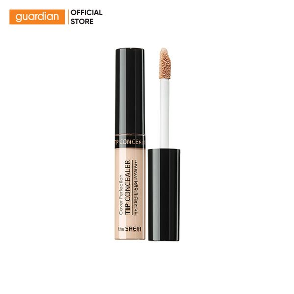 Kem Che Khuyết Điểm The Saem Cover Perfection Tip Concealer - 1.25 Light Beige 6,5Gr