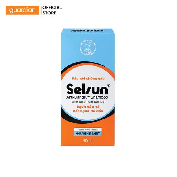 Dầu Gội Ngừa Gàu Và Giảm Ngứa Da Đầu Selsun 1% Selenium Sulfide Anti-Dandruff Shampoo 250ml
