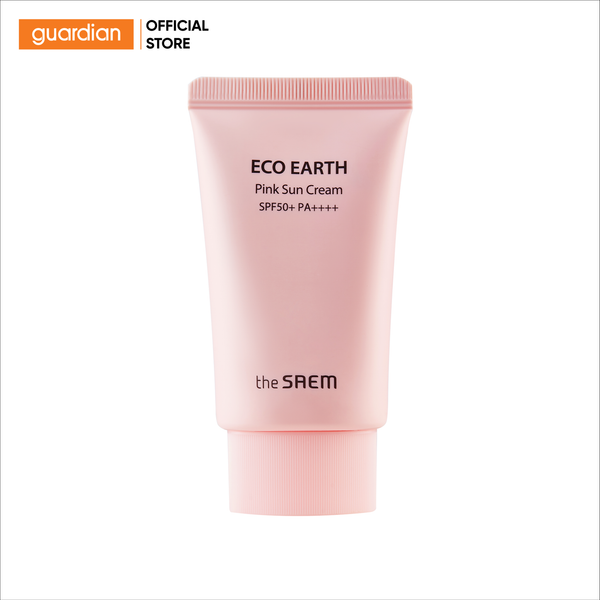 Kem Chống Nắng Giảm Dầu, Nâng Tone Da Sáng Hồng The Saem Eco Earth Pink Sun Cream Ex 50Gr