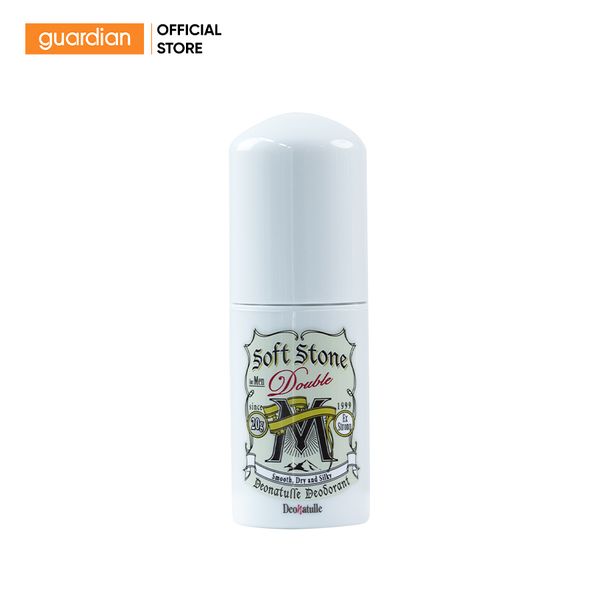 Lăn Khử Mùi Đá Khoáng Dạng Sáp Cho Nam Deonatulle Nonmenthol Soft Stone Double Non-Menthol For Men 20gr