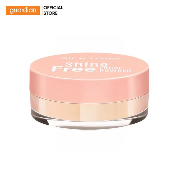 Phấn Phủ Bột Có Màu Chống Nhờn Silkygirl Shine Free Loose Powder 01 Natural Light 10Gr