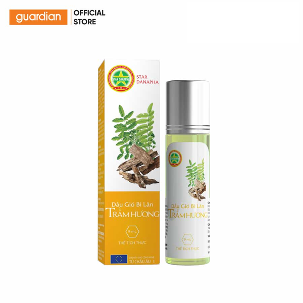 Dầu Gió Bi Lăn Mùi Trầm Hương Star Danaphar 9Ml