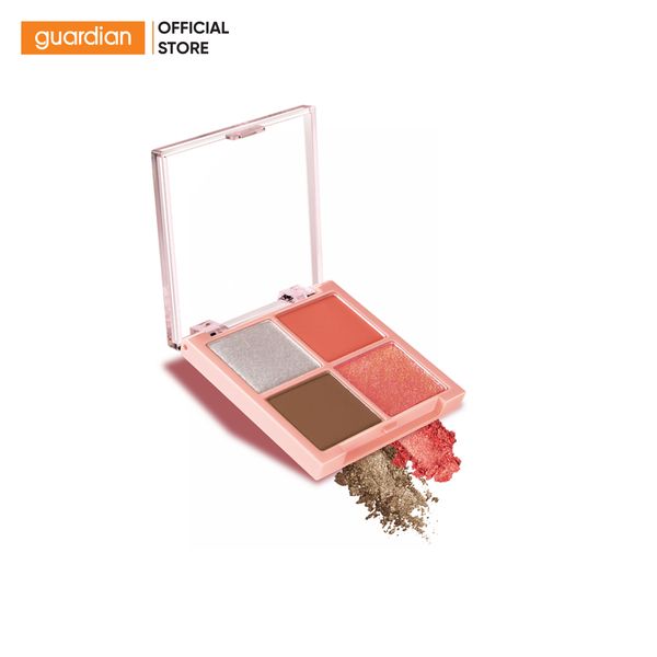 Phấn Mắt Silkygirl Full Bloom Shadow Quad #04 Peony Flush Tông Hồng Đất 6,4Gr