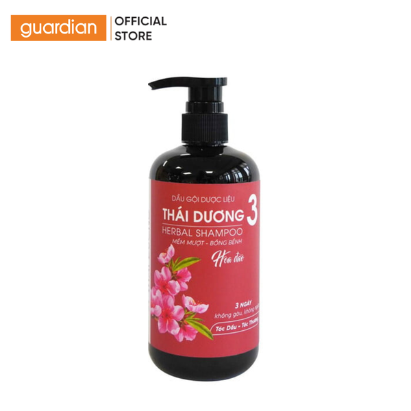 Dầu Gội Dược Liệu Thái Dương 3 Hương Hoa 480Ml