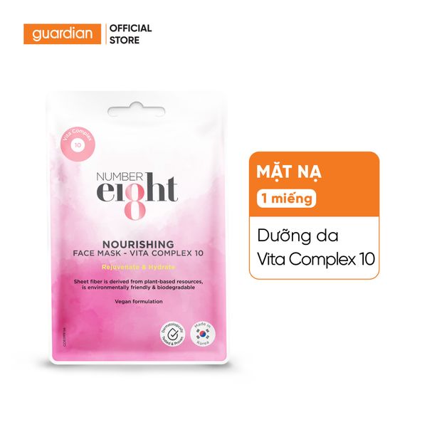 Mặt Nạ Nuôi Dưỡng Và Giúp Tái Tạo Da Number Eight Nourishing Face Mask Vita Complex 10 Rejuvenate & Hydrate 23Ml