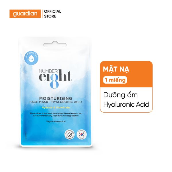 Mặt Nạ Dưỡng Ẩm Number Eight Moisturising Face Mask Hyaluronic Acid (Ha) Nourish & Hydrate 23Ml