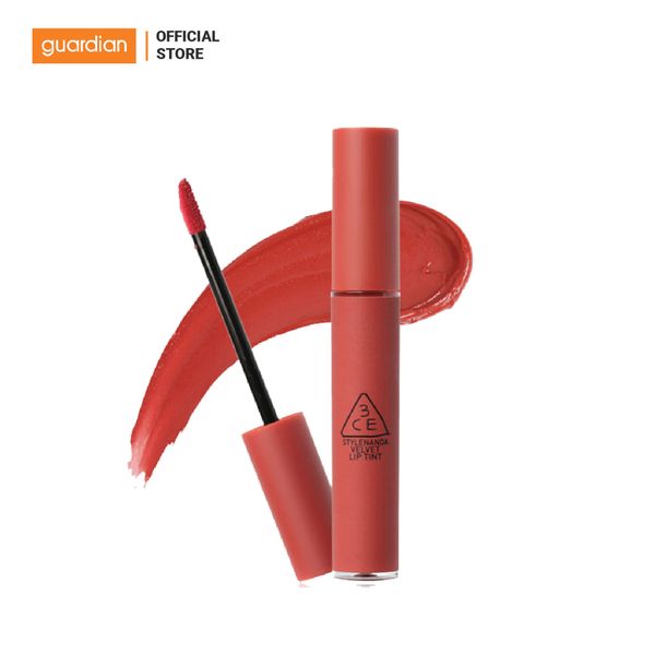 Son Kem Lì 3Ce Velvet Lip Tint #Daffodil Đỏ Đất 4Gr