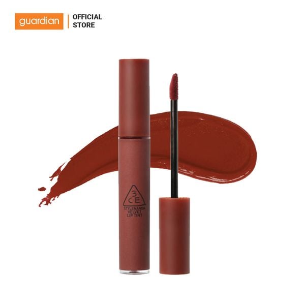 Son Kem Lì 3Ce Velvet Lip Tint #Taupe Đỏ Gạch 4Gr