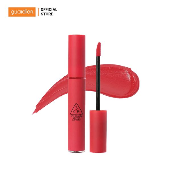 Son Kem Lì 3Ce Velvet Lip Tint #Absorbed Đỏ Hồng 4Gr
