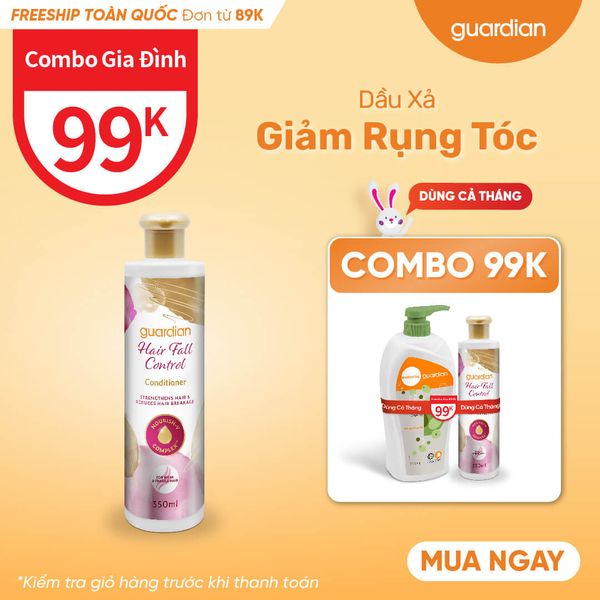 Dầu Xả Giảm Gãy Rụng Guardian Hair Fall Control 350Ml