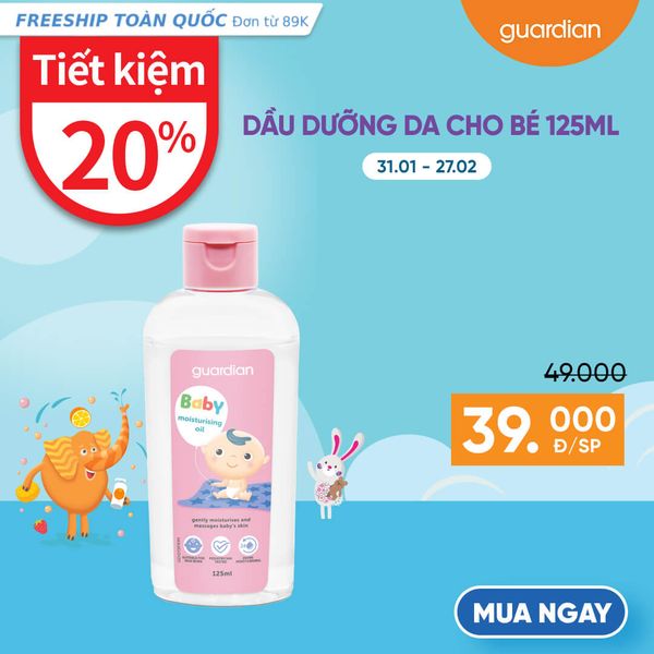 Dầu Dưỡng Da Cho Bé Guardian Baby Oil 125ml