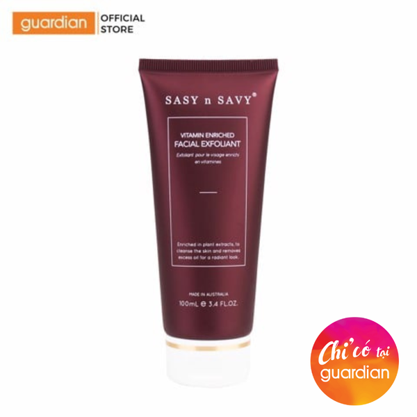 Tẩy Tế Bào Chết Giàu Vitamin Cho Da Khô Sasy N Savy Viatmin Enriched Facial Exploiant 100Ml