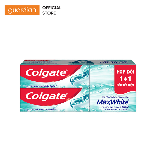 Kem Đánh Răng Colgate Maxwhite Tinh Thể The Mát, Làm Trắng Răng Trong 2 Tuần