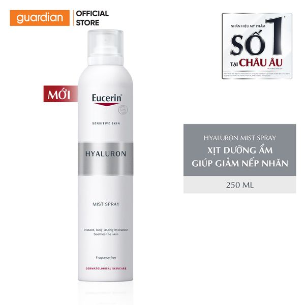 Xịt Dưỡng Ẩm & Giảm Nếp Nhăn Eucerin Hyaluron Mist Spray 250Ml